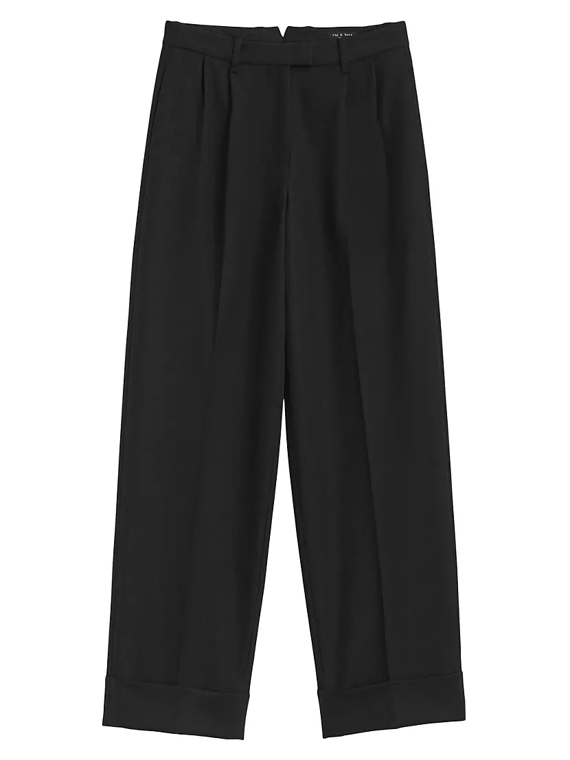 Marianne Wool Wide-Leg Trousers Rag & Bone