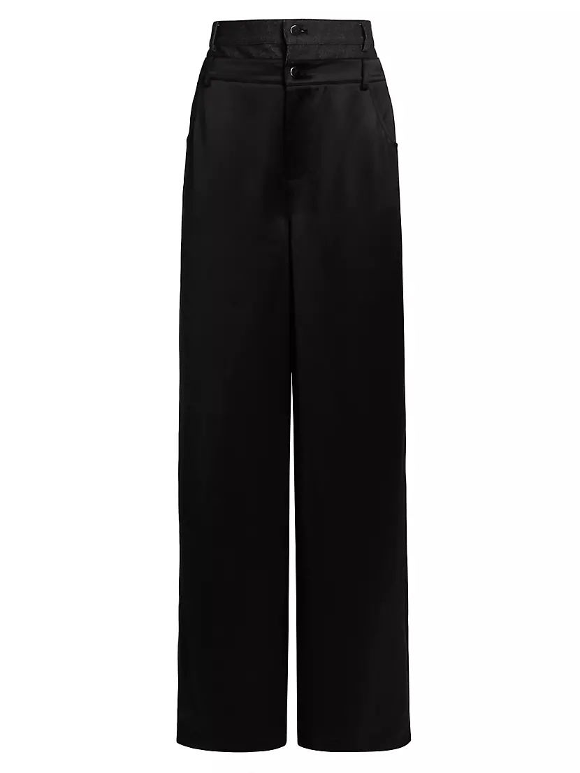 Simon Double-Layer Wide-Leg Trousers Nonchalant Label