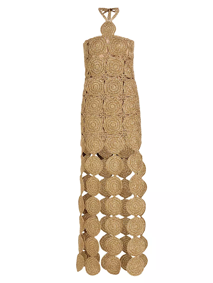 Beep Beep Circle Fringe Maxi Dress Simon Miller