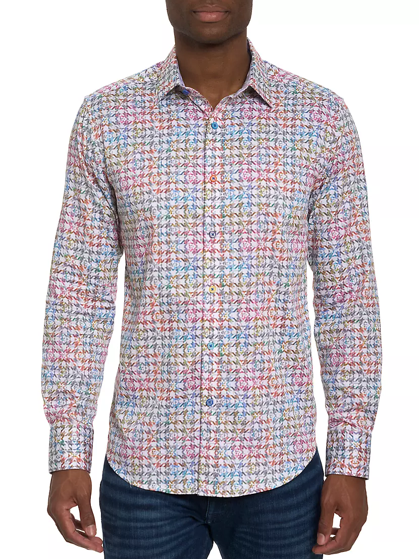 Мужская Повседневная рубашка Robert Graham Seven Hills Robert Graham