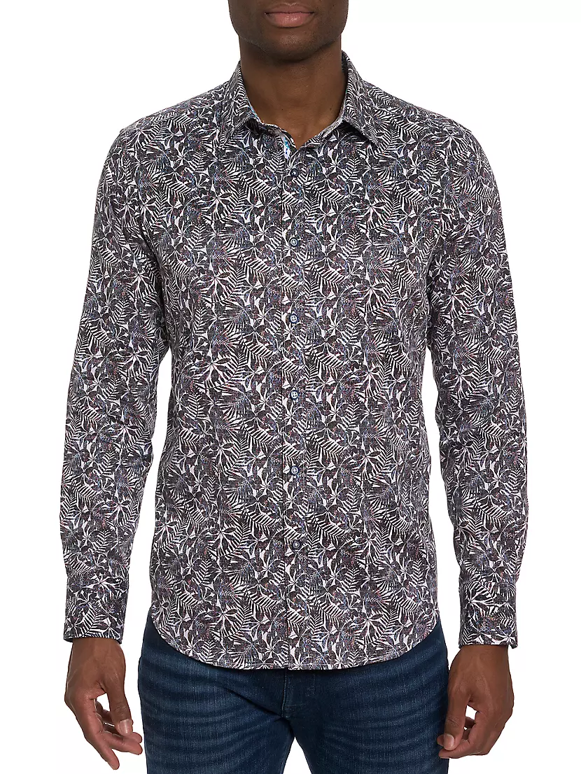 Мужская Повседневная рубашка Robert Graham Aegean Woven Button-Up Shirt Robert Graham