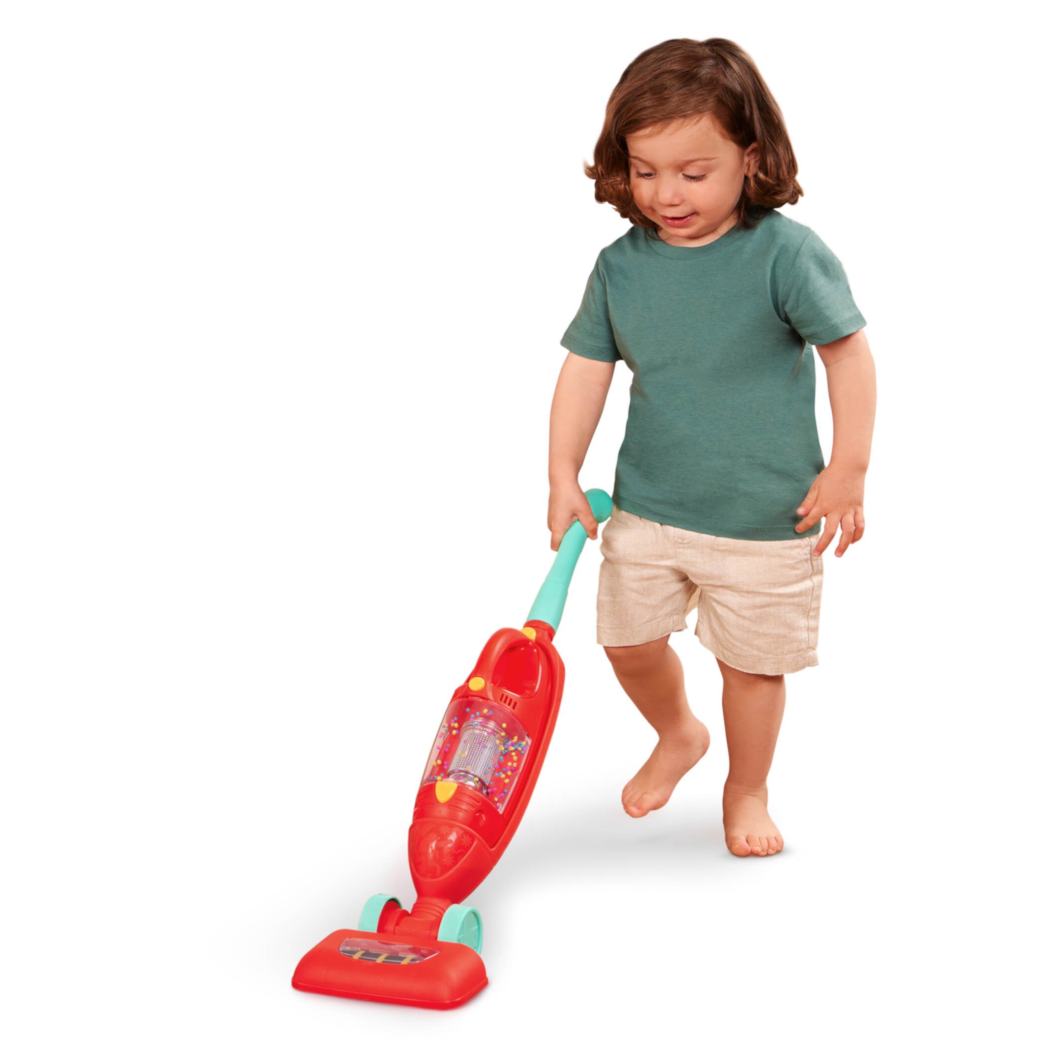 Battat Tidy Tot Vacuum with Plastic Handheld Vacuum and Real Suction, Toddler and Preschool Toys Battat