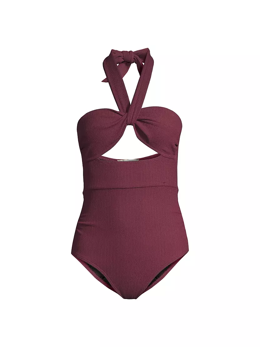 Ella Twist-Front One-Piece Swimsuit Change of Scenery