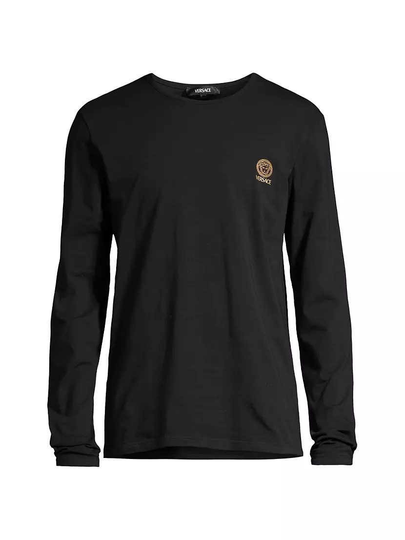 Мужская Футболка Versace Logo Long-Sleeve Versace