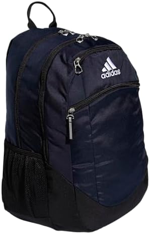 Рюкзак повседневный Adidas Striker Team Sports Backpack Durable Athletic Gym Laptop Bag for Boys/Girls, Black/White/2.0 (28L), One Size Adidas