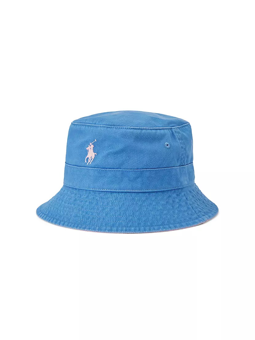 Кепка Bucket из хлопка Loft с вышитым логотипом, размер S/M и L/XL Polo Ralph Lauren