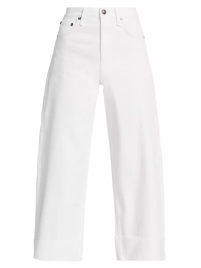 Andi High-Rise Wide-Leg Cropped Jeans Rag & Bone