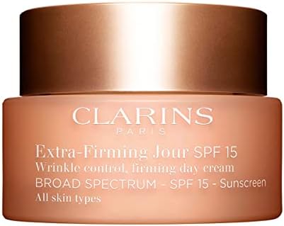 Clarins Extra-Firming Day Cream SPF 15 | Anti-Aging Moisturizer | UVA/UVB Protection | Visibly Regenerated, Firmer Skin* | Boosts Radiance Clarins