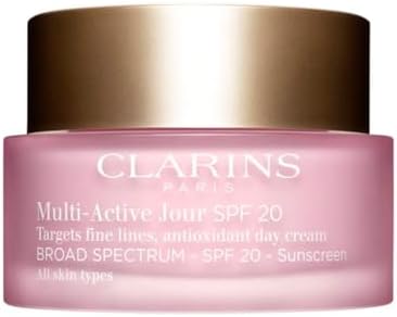 Clarins Multi-Active Day Cream SPF 20 | Anti-Aging Moisturizer | UVA/UVB Protection | Minimizes Fine Lines | Boosts Radiance Clarins