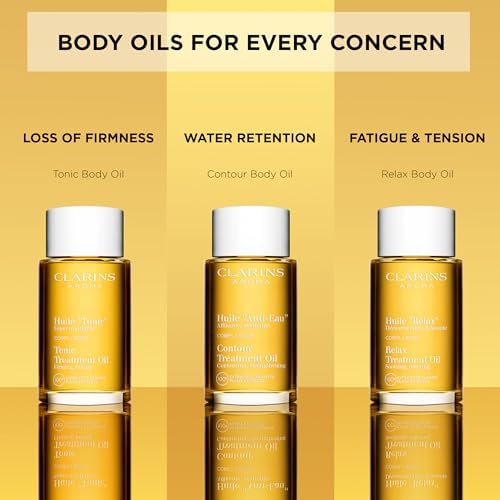 CLARINS Contour Body Treatment Oil | Visibly Firms, Tones and Reduces Sponginess | Skin Texture Is Improved To The Touch After First Use* | Dermatologist Tested | Natural 100% Plant Extracts Clarins