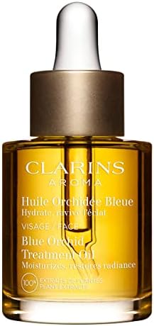 Clarins Blue Orchid Face Oil Treatment | Skin is Immediately Hydrated*, Revitalized and Toned | Restores Radiance | Visibly Minimizes Fine Lines | 100% Natural Plant Extracts | Dry Skin Type Clarins