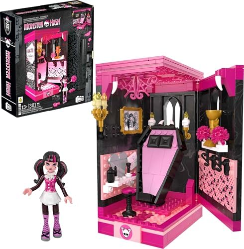 Конструктор Monster High: Крипта Дракулы с 301 деталью, коллекционная диорама Mega