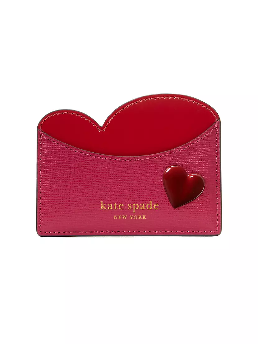 Кожаный держатель для карт с 3 карманами и текстурной отделкой Kate Spade New York