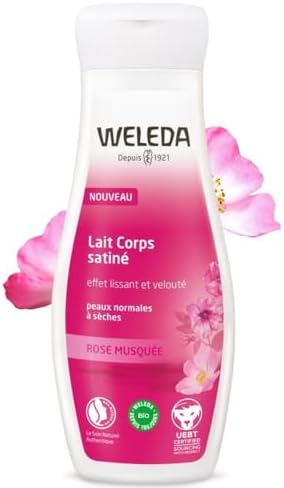 Weleda Pampering Wild Rose Body Lotion, Plant Rich Moisturizer with Wild Rose Oil, Jojoba Oil and Shea Butter, 6.8 Fl Oz (Pack of 1) Weleda