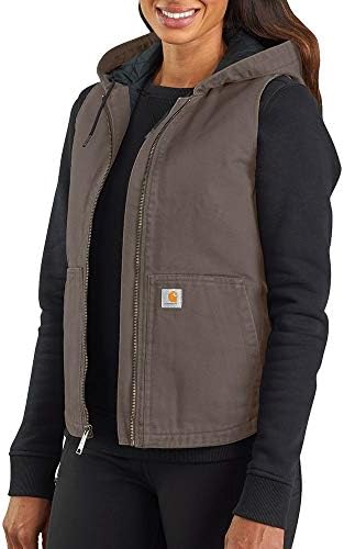 Carhartt Women's Washed Duck Hooded Insulated Vest Carhartt