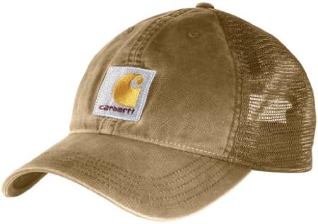 Бейсболка Carhartt Мужская Кепка из Хлопкового Канваса с Сетчатой Спинкой Carhartt