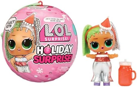 L.O.L. Surprise! Holiday Surprise!- Miss Merry- with Collectible Doll, 8 Surprises, Holiday Theme, Collectible Dolls, Limited Edition- Great Gift for Girls Age 3+ L.O.L. Surprise!