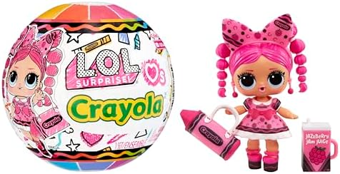 LOL Surprise Loves Crayola Tots - Collectible Doll, 7 Surprises, Crayon Color Theme, Limited Edition Small Doll, Great Toy Gift for Girls Ages 3+ L.O.L. Surprise!