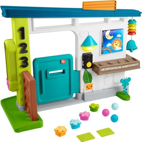 Игровой набор для обучения Fisher-Price Laugh & Learn Ultimate Playhouse с более чем 200 мелодиями и 9 аксессуарами для ролевых игр Fisher-Price