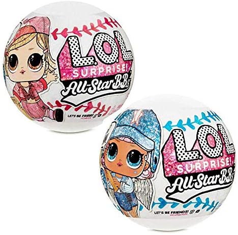 L.O.L. Surprise! All-Star B.B.s Sports Series 1 Baseball Sparkly Dolls with 8 Surprises L.O.L. Surprise!