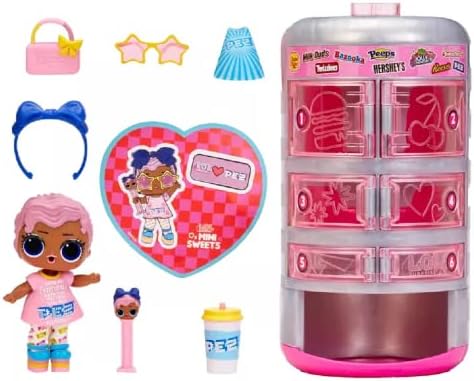 LOL Surprise Loves Mini Sweets Surprise-O-Matic Dolls with 9 Surprises, Candy Theme, Accessories, Collectible Doll, Vending Machine Packaging, Holiday Toy, Great Gift for Kids Girls Boys Ages 4 5 6+ L.O.L. Surprise!