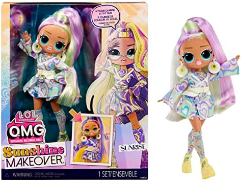 L.O.L. Surprise! LOL Surprise OMG Sunshine Color Change Sunrise Fashion Doll with Color Changing Hair and Fashions and Multiple Surprises – Great Gift for Kids Ages 4+ L.O.L. Surprise!