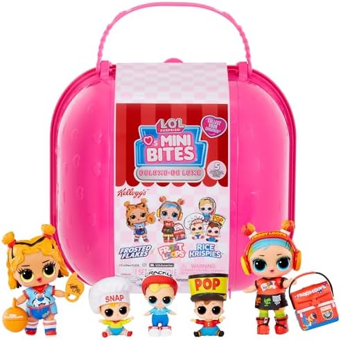 L.O.L. Surprise! Loves Mini Sweets S3 Deluxe- Kellogg's with 4 Dolls, Accessories, Limited Edition Dolls, Candy and Cereal Theme, Kellogg’s Theme, Collectible Dolls- Great Gift for Girls Age 4+ L.O.L. Surprise!