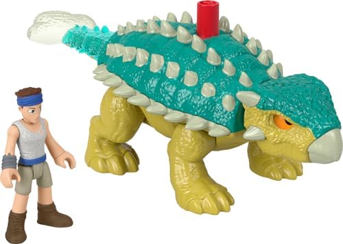 Fisher-Price Imaginext Jurassic World Dinosaur Toy Bumpy & Ben Figure Set for Pretend Play Preschool Kids Ages 3+ Years Fisher-Price