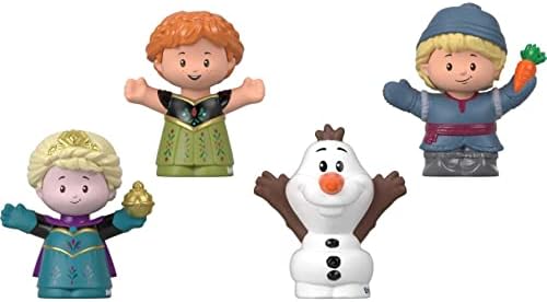 Fisher-Price Little People Toddler Toys Disney Frozen Elsa & Friends Figure Set with Anna Kristoff & Olaf for Ages 18+ Months Fisher-Price