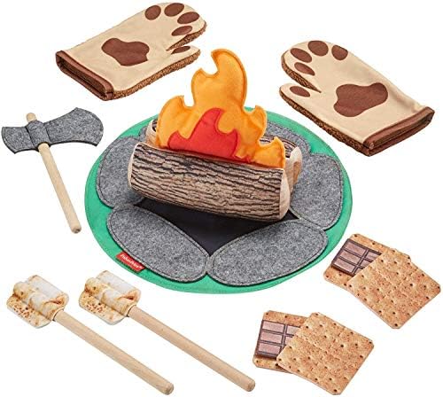 Fisher-Price Preschool Toy S’more Fun Campfire, 18-Piece Dress Up Set for Camping Pretend Play Kids Ages 3+ Years Fisher-Price