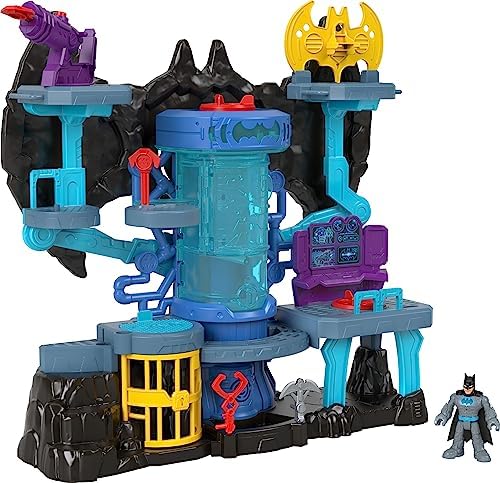 Fisher-Price Imaginext DC Super Friends Batman Toy Bat-Tech Batcave Playset with Lights & Sounds for Pretend Play Kids Ages 3+ Years​ Fisher-Price