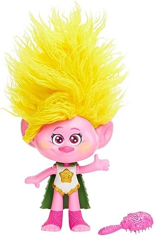 Mattel DreamWorks Trolls Band Together Toys, Rainbow HairTunes Queen Poppy Doll with Lights, Music & Sound, Inspired by the Movie Mattel