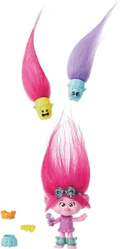 Кукла Бранч из DreamWorks Trolls Hair Pops со съемной одеждой и 3 сюрпризами, 7 деталей Mattel