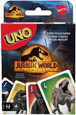 Jurassic World Toys Dominion Card Game with Themed Deck & Special Rule, Gift for Kid, Adult & Family Game Nights, Ages 7 Years Old & Up Mattel Games