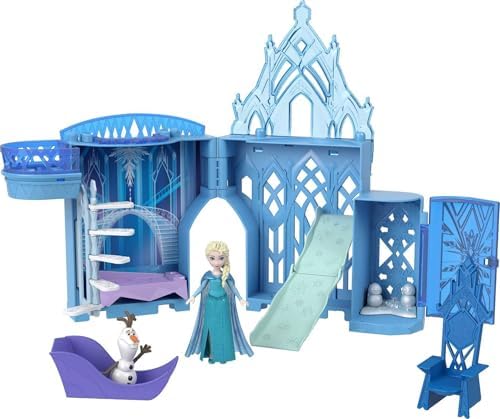 Игрушка крепость с замком и аксессуарами Elsa Ice Palace Storytime Stackers, 8 предметов Mattel