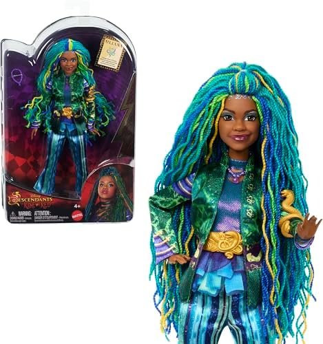 Mattel Disney Descendants: The Rise of Red Fashion Doll & Accessory, Uliana, Younger Sister of Ursula with Movie-Inspired Clothes & Necklace Mattel