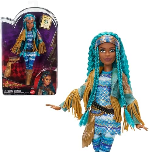 Mattel Disney Descendants: The Rise of Red Fashion Doll & Accessory – Uma, Daughter of Ursula with Movie-Inspired Clothes Mattel