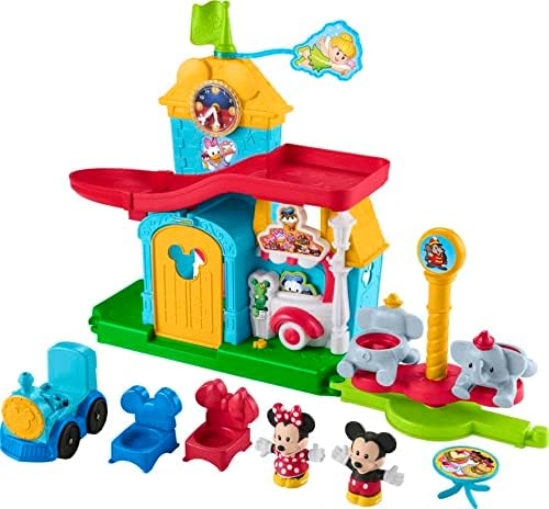 Fisher-Price Little People Toddler Toy Disney Mickey & Friends Playset with Sounds & Phrases for Pretend Play Kids Ages 18+ Months Fisher-Price