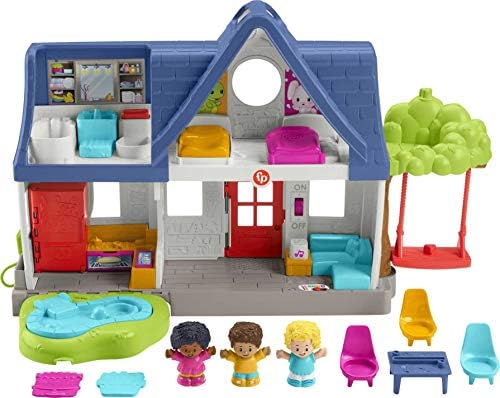 Fisher-Price Little People Toddler Learning Toy Friends Together Play House Set with Smart Stages for Pretend Play Kids Ages 1+ Years​ Fisher-Price