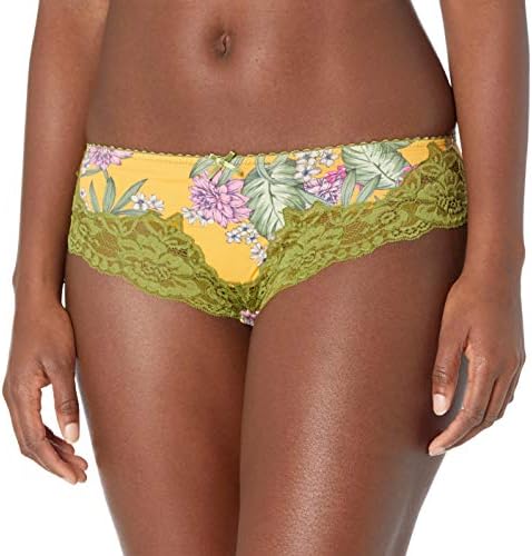 GUESS Women's Printed Mix Lace Brief Panty Guess