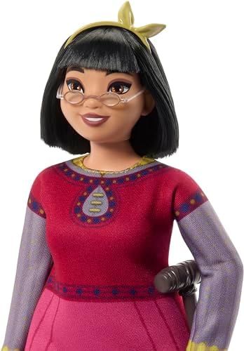 Mattel Disney Wish Toys, Dahlia of Rosas Posable Fashion Doll with Removable Clothes & Accessories, Inspired by the Movie Mattel