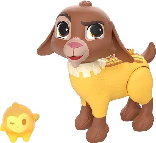 Mattel Disney Wish Dolls, Talking Valentino & Star Set, Goat Figure Speaks 10+ Sounds & English Phrases & Bends Back Legs, Inspired by The Movie Mattel