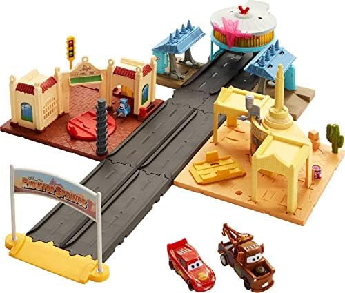 Набор игрушек Disney и Pixar Cars On The Road, 2 машинки, световые эффекты, для детей от 4 лет Mattel