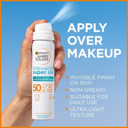 Garnier Ambre Solaire sobre Maquillaje Super Protección UV SPF50 75ml Garnier