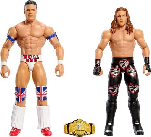 Набор фигурок WWE: Шон Майклз против Британского Бульдога, 2 фигурки, 15 см Mattel