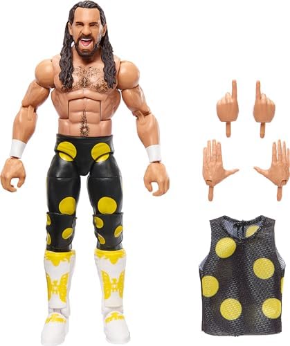 Фигурка WWE Elite Collection Сет Роллинс, 15 см, с аксессуарами и 25 точками артикуляции Mattel