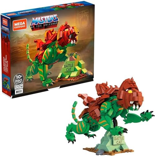 Mega Construx Masters of The Universe Building Toys Set, Battle Cat with 537 Pieces, 10 Inches Long, for Kids Mega