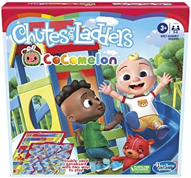 Hasbro Gaming Chutes and Ladders: CoComelon Edition Board Game for Kids | 2-4 Players | Preschool Back to School Gifts | Ages 3+ (Amazon Exclusive) Hasbro Gaming