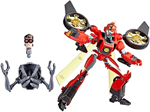 Transformers Toys EarthSpark Deluxe Class Terran Twitch Action Figure, 5-Inch, Robot Toys for Kids Ages 6 and Up Transformers