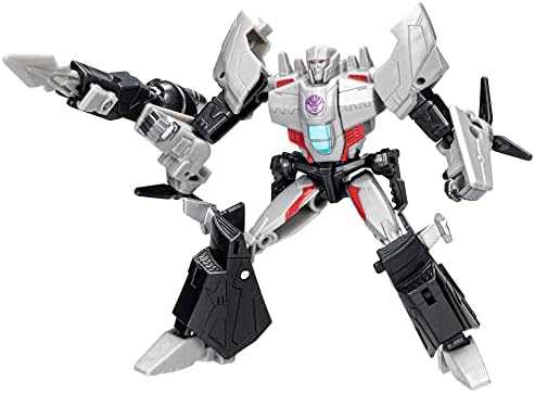 Transformers Toys EarthSpark Deluxe Class Megatron Action Figure, 5-Inch, Robot Toys for Kids Ages 6 and Up Transformers